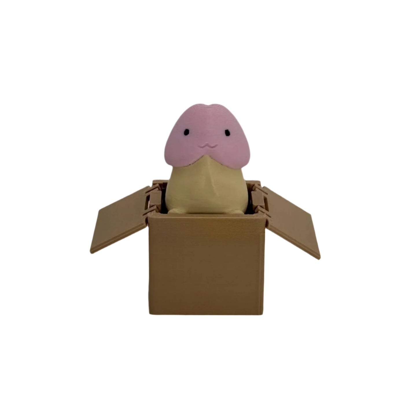 Funny cute 3d printed penis in a box